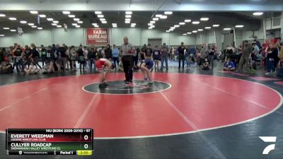 97 lbs Cons. Round 2 - Everett Weedman, Legend Wrestling Club vs Cullyer Roadcap, Shenandoah Valley Wrestling Cl