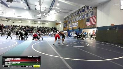 190 lbs Cons. Round 2 - Dominic Espitia, South Hills vs Luis Fernandez, Hueneme