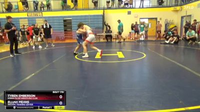 165 lbs Cons. Round 2 - Tyren Emberson, Kanza FS/GR Wrestling Club vs Elijah Means, Wichita Training Center