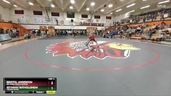 118-127 lbs Cons. Round 1 - Keyarah Batholomew, Tongue River vs Bristol Anderson, Big Horn Middle School