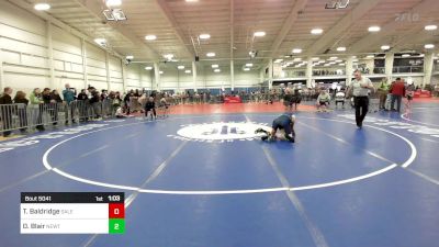 100 lbs Round Of 32 - Tyler Baldridge, Salem NH vs Owen Blair, Newtown