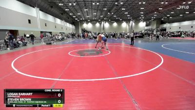 285 lbs Cons. Round 3 - Logan Earhart, Farmington vs Steven Brown, Overland Park-St. Thomas Aquinas HS JV