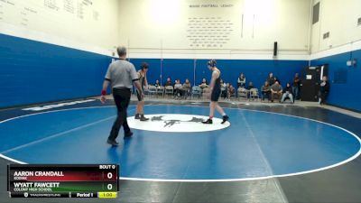 135 lbs Cons. Round 2 - AARON CRANDALL, Kodiak vs Wyatt Fawcett, Colony High School