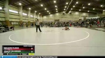 97 lbs Champ Round 1 (16 Team) - Benjamin Ploehn, Utah Green vs Ignacio Villasenor, Bear Cave