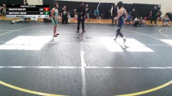 115 lbs Round 1 - Mason Bigler, Legacy Elite Wrestling Club vs Anthony Bean, Reverence Wrestling Club