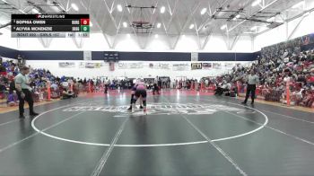 Girls 157 lbs 3rd Place Match - Alyvia McKenzie, Shasta Girls vs Sophia Owen, Durham Girls