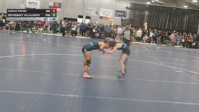 125 lbs Champ. Rd Of 32 - Bethenney Villalobos, Premier Wrestling vs Karlie Kruse, Moen Wrestling Academy