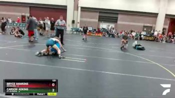 125 lbs Round 5 (6 Team) - Bryce Hawkins, Brawlers vs Carson Adkins, KY Extreme