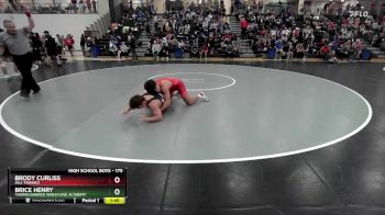 175 lbs Quarterfinal - Brice Henry, Thoroughbred Wrestling Academy vs Brody Curliss, Hill Trained