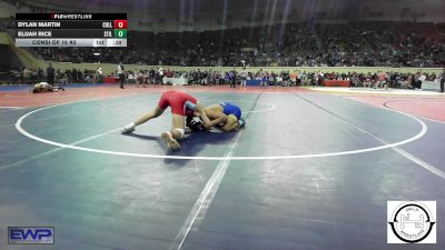 138 lbs Consi Of 16 #2 - Dylan Martin, Collinsville Junior High vs Elijah Rice, Stillwater Wrestling