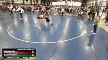 130 lbs Champ. Round 2 - Kaden Dyches, Champions Wrestling Club vs Winn Aland, Falcon Wrestling Club