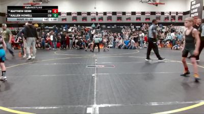 60 lbs Quarterfinal - Matthew Senn, Pelion Youth Wrestling vs Kallen Howell, Devilcats