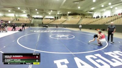 100 lbs Cons. Round 4 - Wesley Sudderth, Slingshot vs Everett Voyles, Sumner County Wrestling Club