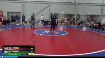 170 lbs Quarterfinals (8 Team) - Maximus Hanson, Minnesota Gold vs Dellton Warren, Texas B