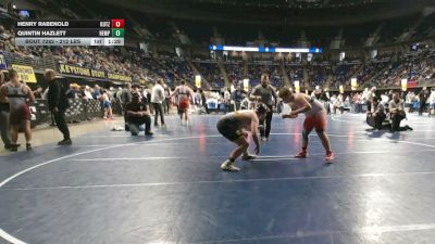 212 lbs Round Of 32 - Henry Rabenold, Kutztown vs Quintin Hazlett, Hempfield