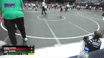 67 lbs Quarterfinal - Cole Shaffer, Derby vs Jaxen Layton, Brawlers