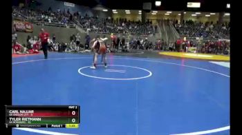 160 lbs Quarterfinals (8 Team) - Carl Najjar, 6A Oregon City vs Tyler Rietmann, 6A Roseburg