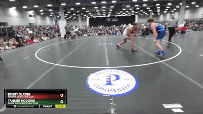 190 lbs Cons. Semi - Tanner Hodgins, Shore Thing Wrestling Club vs Emery Slater, Mandan Wrestling Club