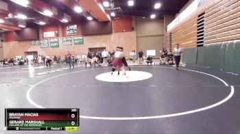 285 lbs Cons. Round 4 - Gerard Marshall, College Of The Redwoods vs Brayan Macias, Palomar