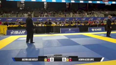 Jaelynn Jade Hateley vs Jazmyn Alexis Lopez 2026 Pan Kids Jiu-Jitsu IBJJF Championship