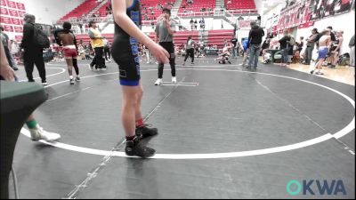 80 lbs Consi Of 4 - Jaxon Walker, Harrah Little League Wrestling vs Waylon Barnes, Harrah Little League Wrestling