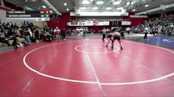 155 lbs 7th Place Match - Alyson Guerrero, California (San Ramon) vs Luci Ornelas, Monte Vista (Danville)