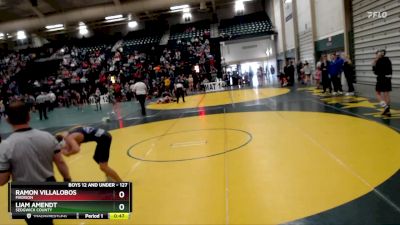 127 lbs Cons. Semi - Liam Amendt, Sedgwick County vs Ramon Villalobos, Madison