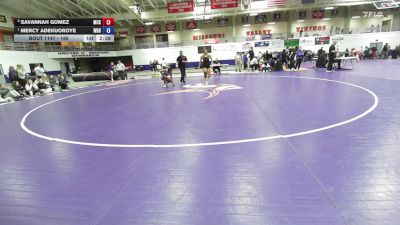 160 lbs 1st Place Match - Mercy Adekuoroye, Wayland Baptist University vs Savannah Gomez, McKendree University