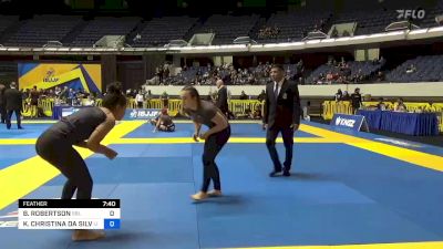 BRIANNE ROBERTSON vs KAYNARA CHRISTINA DA SILVA MARTI 2022 World IBJJF Jiu-Jitsu No-Gi Championship