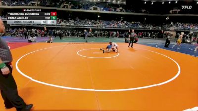 6A 132 lbs Cons. Round 2 - Nathaniel Burchfiel, Rockwall Heath vs Pablo Aguilar, Temple