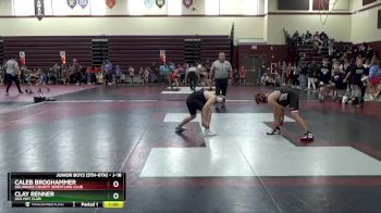 J-18 lbs Cons. Semi - Clay Renner, USA MAT CLUB vs Caleb Broghammer, Delaware County Wrestling Club