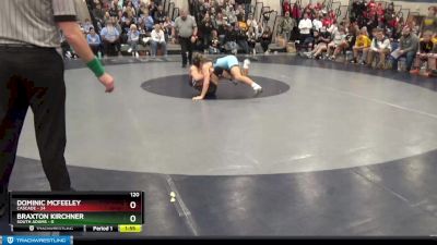 120 lbs Quarters & Wb (16 Team) - Braxton Kirchner, South Adams vs Dominic McFeeley, Cascade