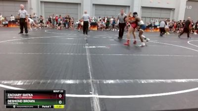 116 lbs Round 2 - Desmond Brown, Individual vs Zachary Siatka, Texas Select Wrestling