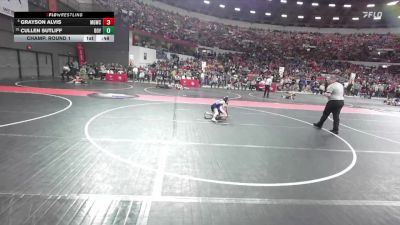 57 lbs Champ. Round 1 - Cullen Sutliff, Boyceville vs Grayson Alvis, Monona Grove/McFarland Wrestling Club