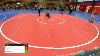 70 lbs Consolation - Noah Lay, Heat vs Mahkai Davis, Tulsa Blue T Panthers