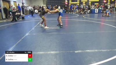 107-116.4 lbs Rr Rnd 2 - Amelia Cobbs, North Allegheny vs Bri'Ella Collins, Canon-McMillan