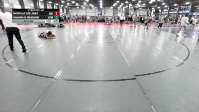 142 lbs Rr Rnd 1 - Nicholas Kelleher, Team Gotcha National vs Kamarius Ziesemer, CKWA