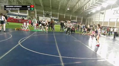 130 lbs 3rd Place Match - Breonna Apodaca, East Valley Middle School vs JaeCee Sullivan, Sanderson Wrestling Academy