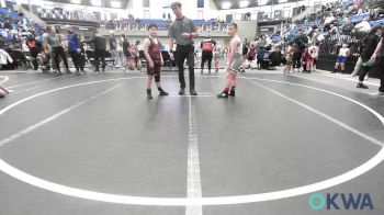 90 lbs Quarterfinal - Easton Boatman, Grover Rains Wrestling Club vs Bash Witcraft, Cowboy Wrestling Club