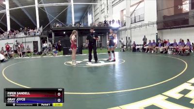 143 lbs Round 1 (8 Team) - Piper Sandell, Illinois vs Gray Joyce, Kansas