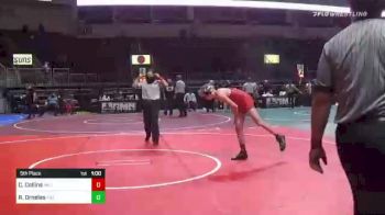 116 lbs 5th Place - Chase Collins, Valiant College Prep vs Robert Anthony Ornelas, The Club