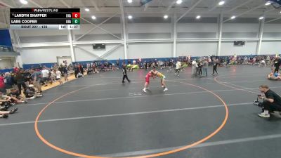 138 lbs Champ. Round 2 - Lars Cooper, Unattached vs Landyn Shaffer, Unattached