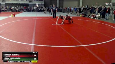 135 lbs Cons. Round 2 - Isaac Halbakken, Dover-Eyota vs Oakley Bornitz, TMBWWG