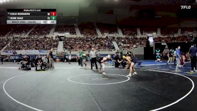 144-D4 5th Place Match - Cole Rodgers, Wickenburg High School vs JOSE DIAZ, Parker High School