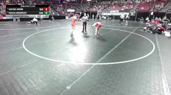D1-165 lbs Quarterfinal - Jacob Herm, Neenah vs Kolin DeGroot, Kaukauna