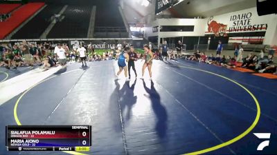 Semis & Wb (16 Team) - Sialafua Polamalu, Oregon Red vs MARIA AIONO, Nevada GOLD