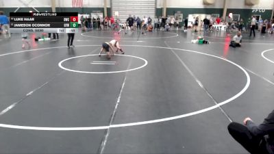 61 lbs Cons. Semi - Luke Haar, Douglas Wrestling Club vs Jameson OConnor, Gretna Youth Wrestling