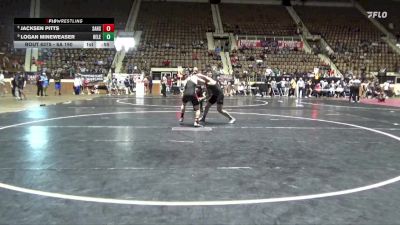 6A 190 lbs Cons. Round 5 - Jacksen Pitts, Saraland vs Logan Mineweaser, Helena