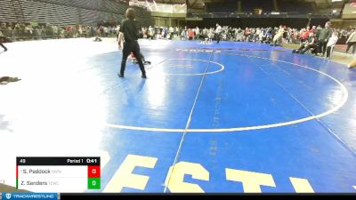 49 lbs Champ. Round 1 - Star Paddock, NWWC vs Zayvynn Sanders, Twin City Wrestling Club