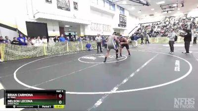 220 lbs Cons. Round 4 - Nelson Lecona, Dana Hills vs Brian Carmona, El Toro